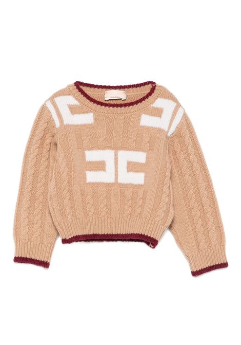 Pull con maglia intrecciata ELISABETTA FRANCHI KIDS | EGMA044.C.FL230D765